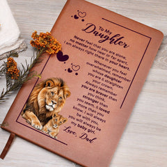 To My Daughter Your Crown – Leather Journal