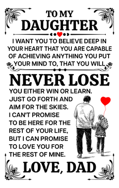 To My Daughter Promise – Leather Journal