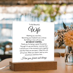 To My Wife Fate – Acrylic Square