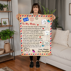 To My Mom Thank You – Coral Fleece Blanket