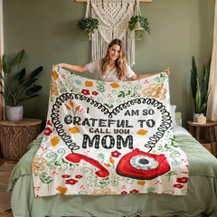 I Am So Grateful – Coral Fleece Blanket